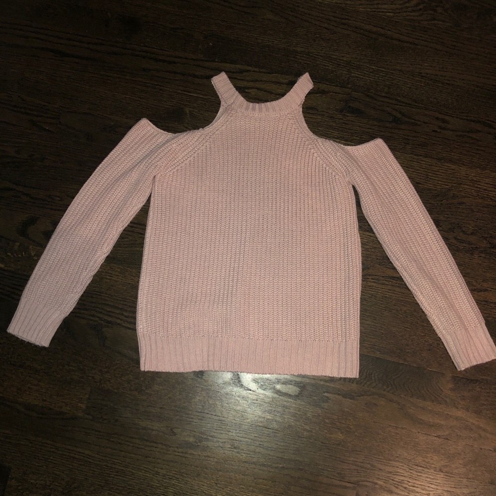 Cold shoulder sweater